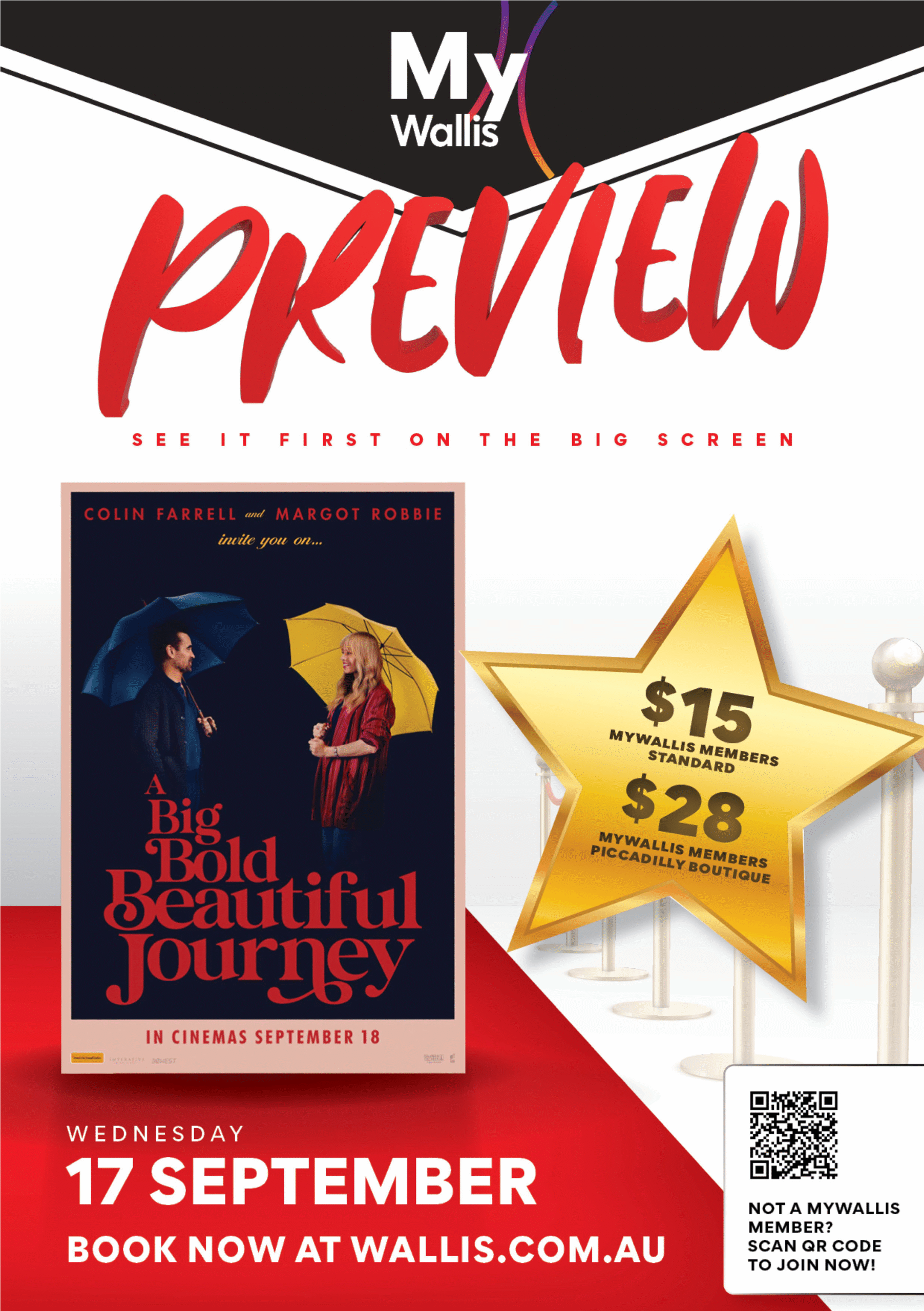 MyWallis Member Preview – A Big Bold Beautiful Journey